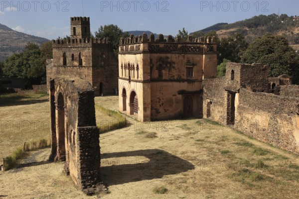 Amhara region, in the Gemp palace complex in Gondar, Gonder, UNESCO, world, heritage, cultural heritage, Ethiopia, Africa