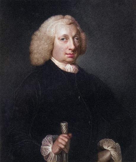 John Huxham 1672 to 1768 English doctor, physician, doctor and surgeon, Historical, digitally restored reproduction from a 19th century original, Record date not stated