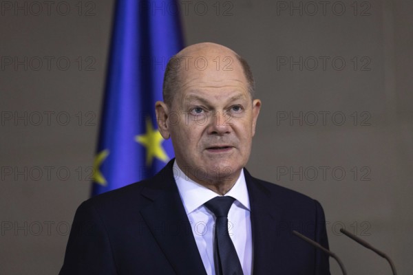 Olaf Scholz, Federal Chancellor, at a press conference in Berlin, 13 March 2024