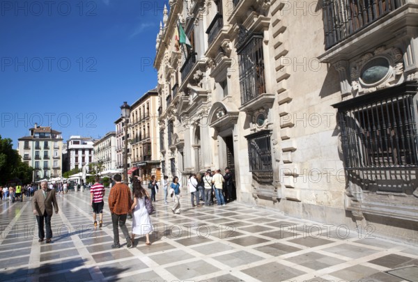 Real Chancilleria, Royal Chancellory building in Plaza Neuva, Granada, Spain, Europe