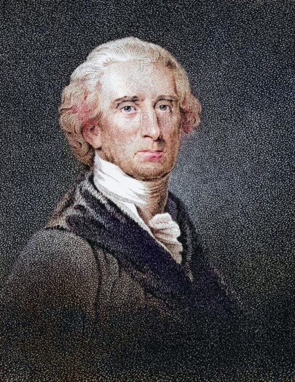 Charles Carroll of Carrollton, 1737 to 1832, American Statesman and Founding Father Signer of the Declaration of Independence 19th century engraving by JB Longacre after a painting by Field, Historical, digitally restored reproduction from a 19th century original, Record date not stated