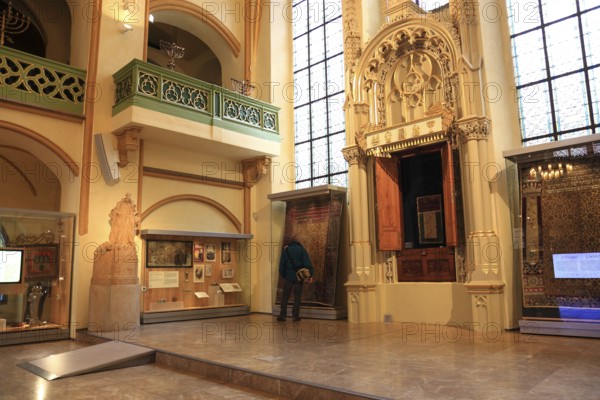 Interior view, Spanish Synagogue in the Josefstadt district of Prague, Czech Republic, Europe