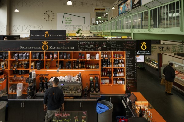 Frankfurt coffee roastery, Kleinmarkthalle, covered market hall, Frankfurt am Main, Hesse, Germany, Europe