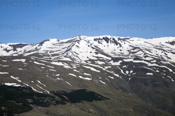 Landscape of Sierra Nevada Mountains in the High Alpujarras, near Capileira, Granada Province, Spain, Europe