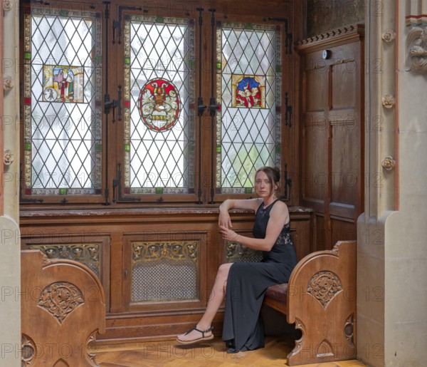 Kathrin in the festival room Schloss Rothestein Bad Sooden-Allendorf Germany