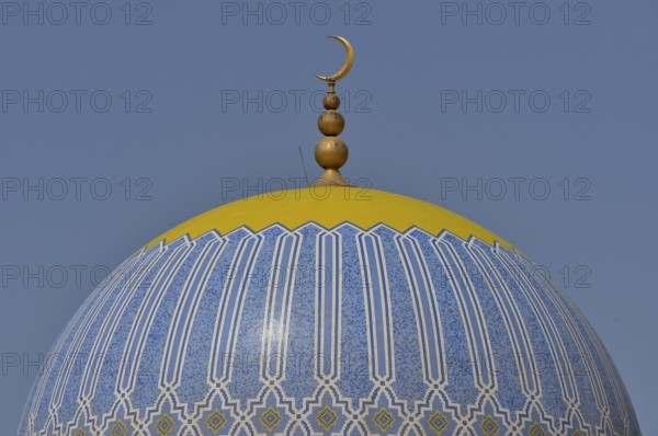 Dome of the Great Mosque of Taqah, Dhofar Region, Orient, Oman, Asia