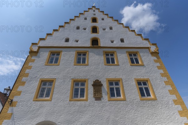 Former Renaissance castle, destroyed in the Peasants' War in 1525, rebuilt 1552-1558, Trunstadt, Viereth-Trunstadt, Lower Franconia, Bavaria, Germany, Europe