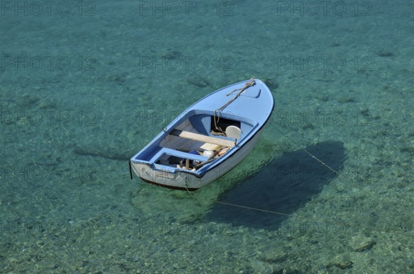 Fishing boat in a bay, near Jadrtovac, Adriatic Sea, Dalmatia, Croatia, Europe