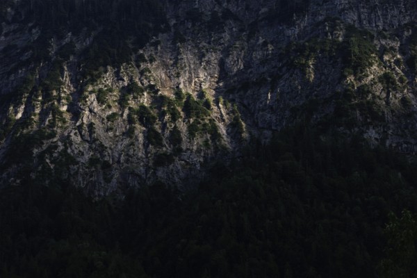 The Kaiser Mountains glow in the sunset in Kufstein, 10.07.2024