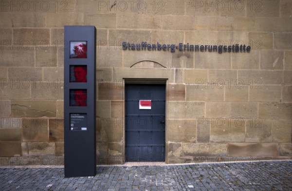 Stauffenberg memorial, memorial, memorial in memory of Claus Schenk Graf von Stauffenberg for his assassination attempt against Adolf Hitler, Württemberg State Museum, Stuttgart, Baden-Württemberg, Germany, Europe