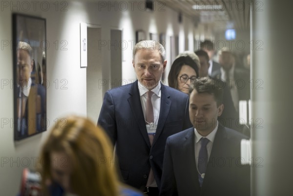 Christian Lindner (FDP), Federal Minister of Finance, photographed during his participation in the World Economic Forum in Davos. 'Photographed on behalf of the Federal Ministry of Finance'