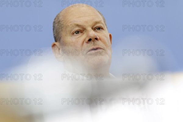 Olaf Scholz (SPD), Federal Chancellor, on his way to the Federal Press Conference, bpk, Federal Press Conference, Berlin, 24 July 2024