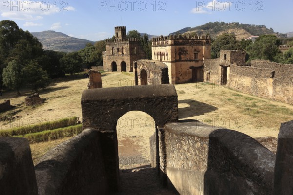 Amhara region, in the Gemp palace complex in Gondar, Gonder, UNESCO, world, heritage, cultural heritage, Ethiopia, Africa