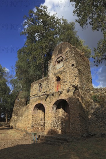 Amhara region, Gondar, Gonder, part of the old church, Debre Berhan Selassie, UNESCO, world, heritage, cultural heritage, Ethiopia, Africa