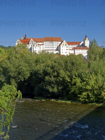 Renaissance Colditz Castle with escape museum about Allied prisoners of war and youth hostel on the River Mulde, Colditz, Saxony, Germany, Europe