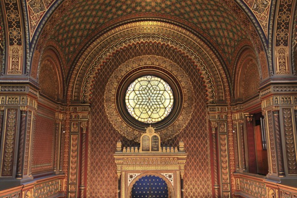 Interior view, Spanish Synagogue in the Josefstadt district of Prague, Czech Republic, Europe