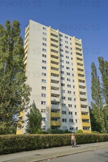 High-rise building, residential building, prefabricated building, Glockenturmstraße, Westend, Charlottenburg-Wilmersdorf, Berlin, Germany, Europe