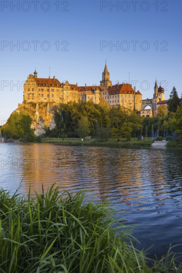 Sigmaringen Castle, Hohenzollern Castle, on the Danube, Sigmaringen, Swabian Alb, Baden-Wuerttemberg, Germany, Europe