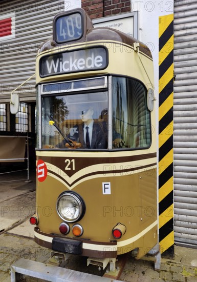 Former Mooskamp depot, museum vehicle fleet, Dortmumd local transport museum, Ruhr area, North Rhine-Westphalia, Germany, Europe