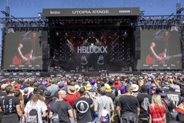 Adenau, Germany, 9 June 2024: H-Blockx play at Rock am Ring. The festival takes place at the Nürburgring race track near the town of Adenau from 7 to 9 June 2024, Europe