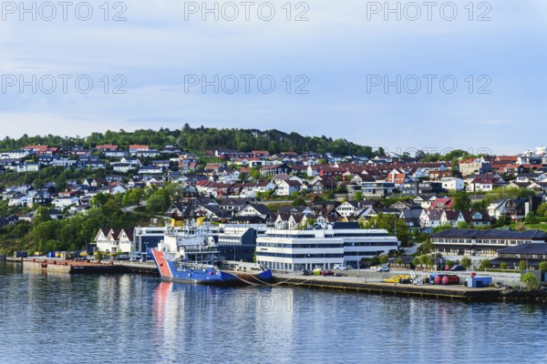 Rescue Zone UT 722 Ships over FjordSailing, Stavanger, Boknafjorden, Norway, Europe