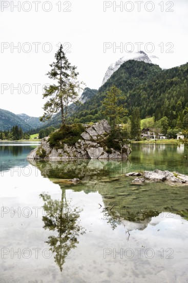 Hintersee, Ramsau, Berchtesgaden National Park, Berchtesgadener Land, Upper Bavaria, Bavaria, Germany, Europe