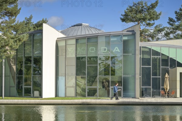 Skoda Pavilion, Autostadt Volkswagen, Wolfsburg, Lower Saxony, Germany, Europe