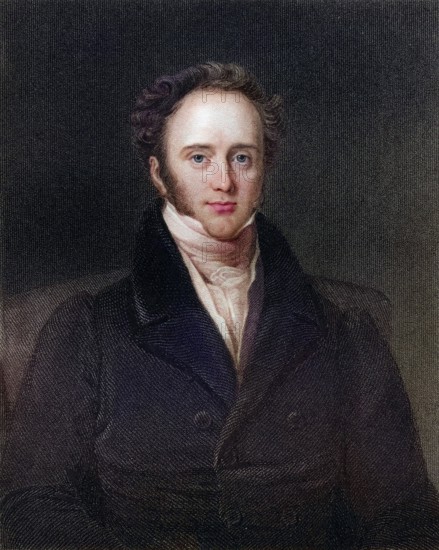 Henry John Temple 3rd Viscount Palmerston and Baron Temple of Mount Temple byname PAM 1784 to 1865 English Whig-Liberal statesman, Historical, digitally restored reproduction from a 19th century original, Record date not stated