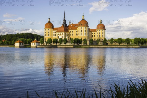 Moritzburg Castle, municipality of Moritzburg near Dresden, Saxony, Germany, Europe