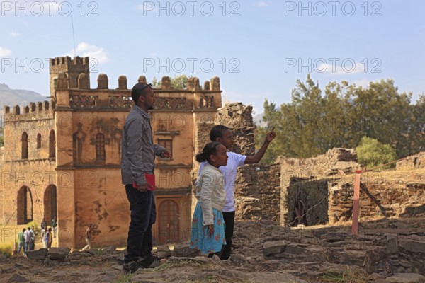 Amhara region, in the Gemp palace complex in Gondar, Gonder, UNESCO, world, heritage, cultural heritage, Ethiopia, Africa