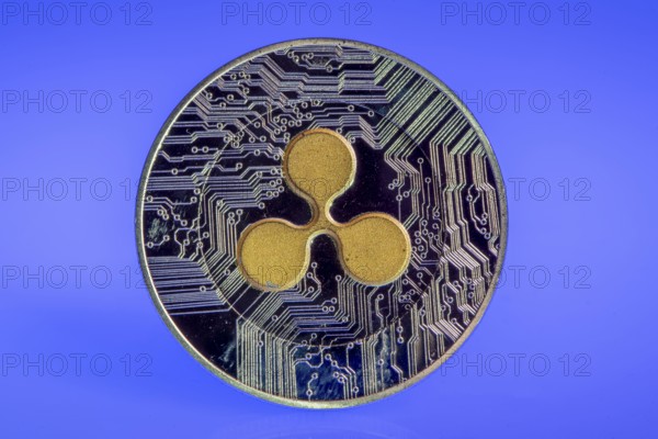 Ripple, XRP, cryptocurrency, symbol coin, optical placeholder for the digital currency, blockchain, stock market prices