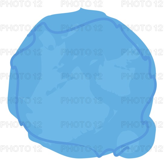 Illustration of a blue blob circle background