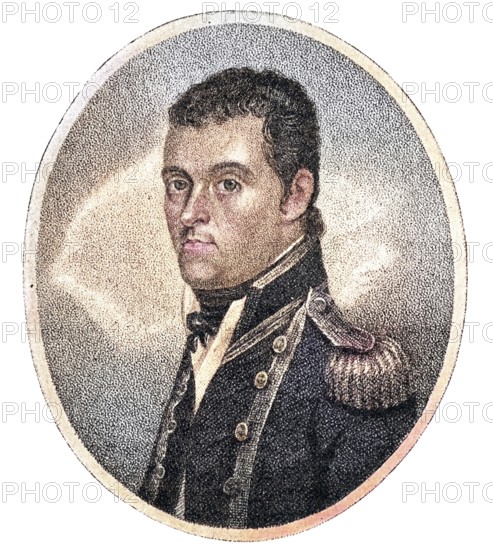 Matthew Flinders (1774-1814) English naval officer, hydrographer and explorer, Survey of the coast of New South Wales (1795-1800), Circumnavigation of Australia and survey of the entire coast (1801-1803), Historic, digitally restored reproduction from a 19th century original, Record date not stated