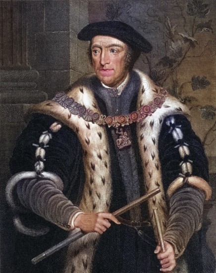 Thomas Howard, 3rd Duke of Norfolk, Earl of Surrey, Earl Marshal, 1473-1554 English Tudor politician who held high office under Henry VIII. From Lodges British Portraits, published 1823, Historical, digitally restored reproduction from a 19th century original, Record date not stated