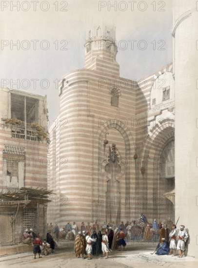 Tor tor of the Metwaleys, Cairo, Egypt, around 1850, Historical, digitally restored reproduction from a 19th century original, exact date of recording unknown, Africa