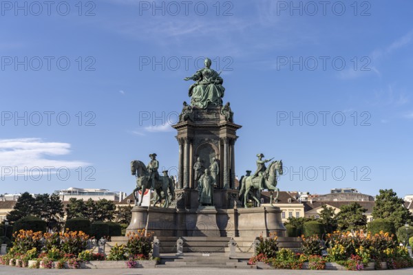 The Maria Theresa Monument on Maria Theresa Square in Vienna, Austria, Europe