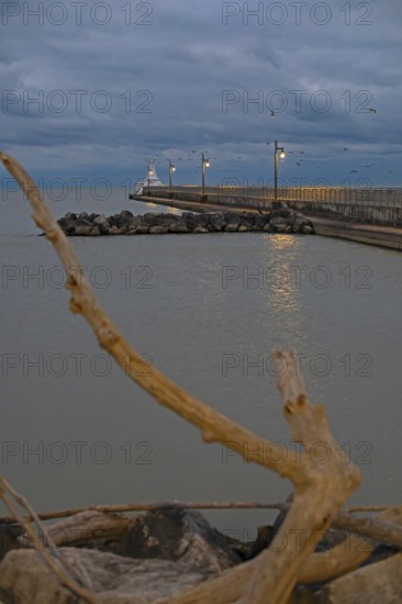 Port Stanley, Ontario Canada - The Lake Erie harbor at Port Stanley.