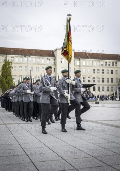 Guard battalion of the Bundeswehr during the final roll call at the Federal Ministry of Defence to honour the Bundeswehr's operations in Mali