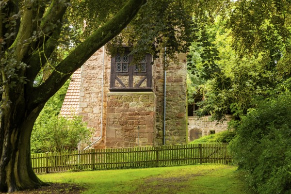 The European Bread Museum in Ebergötzen displays a cultural-historical collection on the subject of From Grain to Bread. It is located in the former Radolfshausen forestry office, the official building of the Radolfshausen office built in 1711 on the site of the former Radolfshausen castle, European Bread Museum, Ebergötzen, Lower Saxony, Germany, Europe