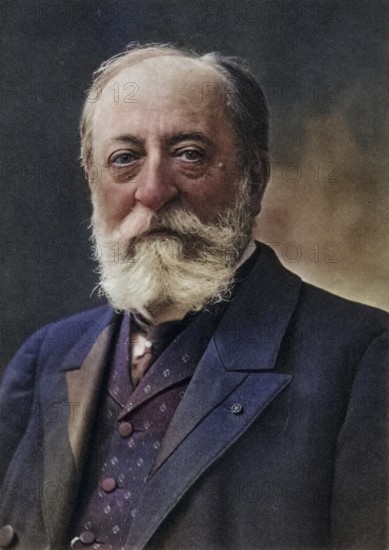 Camille Saint-Saens (1835-1921), French composer and organist. After a photograph by Nadar, pseudonym of Gaspard-Felix Tournachon (1820-1910), Historic, digitally restored reproduction from a 19th century original, Record date not stated