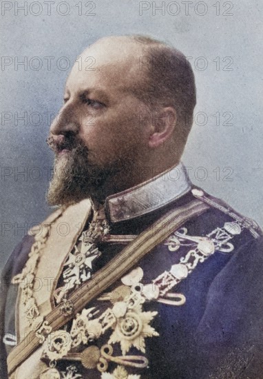 Ferdinand I Tsar of Bulgaria 1861 to 1948 Prince Ferdinand Maximilian Karl Leopold Maria of Saxe-Coburg and Gotha From the book The Year 1912 illustrated published London 1913, Historic, digitally restored reproduction from a 19th century original, Record date not stated