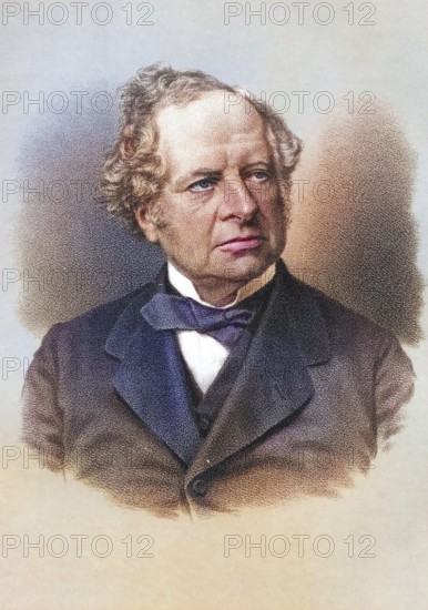 Granville George Leveson-Gower, 2nd Earl Granville, 1815-1891, Secretary of State for the Colonies, Historical, digitally restored reproduction from a 19th century original, Record date not stated