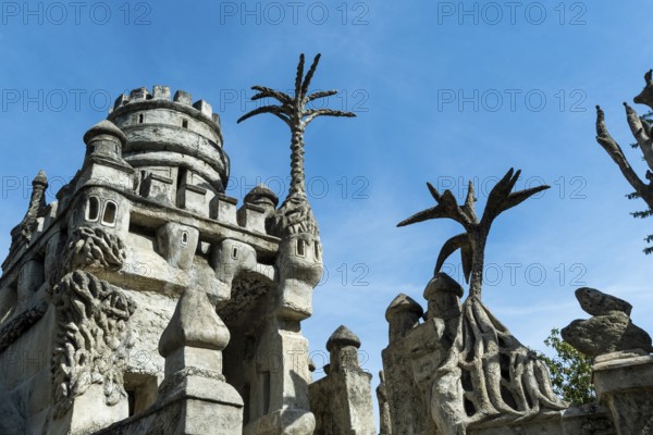 Hauterives. Postman Ferdinad Cheval's Ideal Palace, naive art, Drôme, Auvergne-Rhone-Alpes, France, Europe