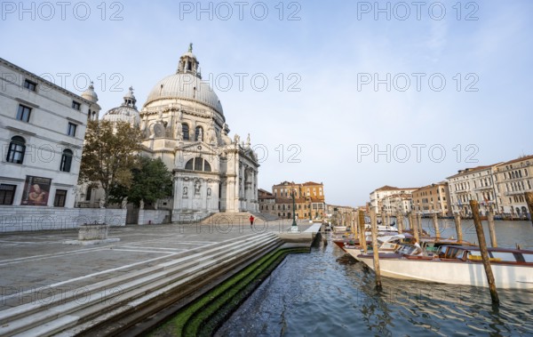 Basilica di Santa Maria della Salute church on the Grand Canal, Venice, Veneto, Italy, Europe