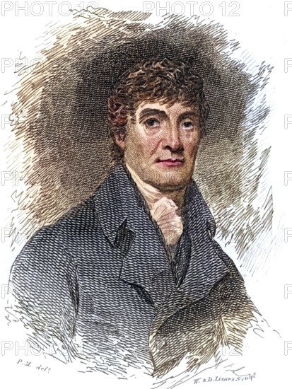 Henry Mackenzie (1745-1831) Scottish novelist, playwright, poet, editor and writer, born in Edinburgh, engraving from Peter's Letters to his Kinsfolk by Peter Morris (Edinburgh, 1819), Historical, digitally restored reproduction from a 19th century original, Record date not stated