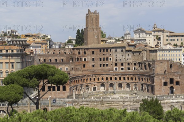 View from Monumento Vittorio Emanuele II, Piazza Venezia, Rome, Italy, Europe