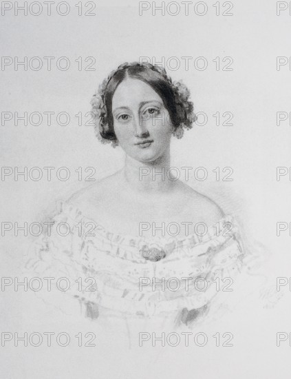 Historical, digitally restored reproduction from a 19th century original, Record date not stated, Duchess Alexandrine of Saxe-Coburg and Gotha, 1820, 1904