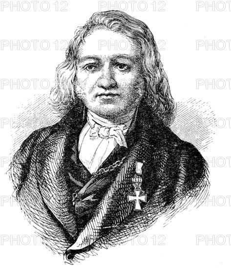 Friedrich Schneider, full name Johann Christian Friedrich Schneider, 3 January 1786 - 23 November 1853, was a German composer, organist and Duke of Anhalt-Dessau's Court Kapellmeister, Historical, digital reproduction of an original from the 19th century