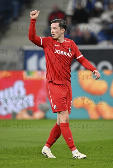 Michael Gregoritsch SC Freiburg SCF (38) Gesture Gesture Thumbs up PreZero Arena, Sinsheim, Baden-Württemberg, Germany, Europe