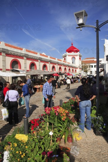 Neomauric market hall in Loule, Algarve, Portugal, Europe